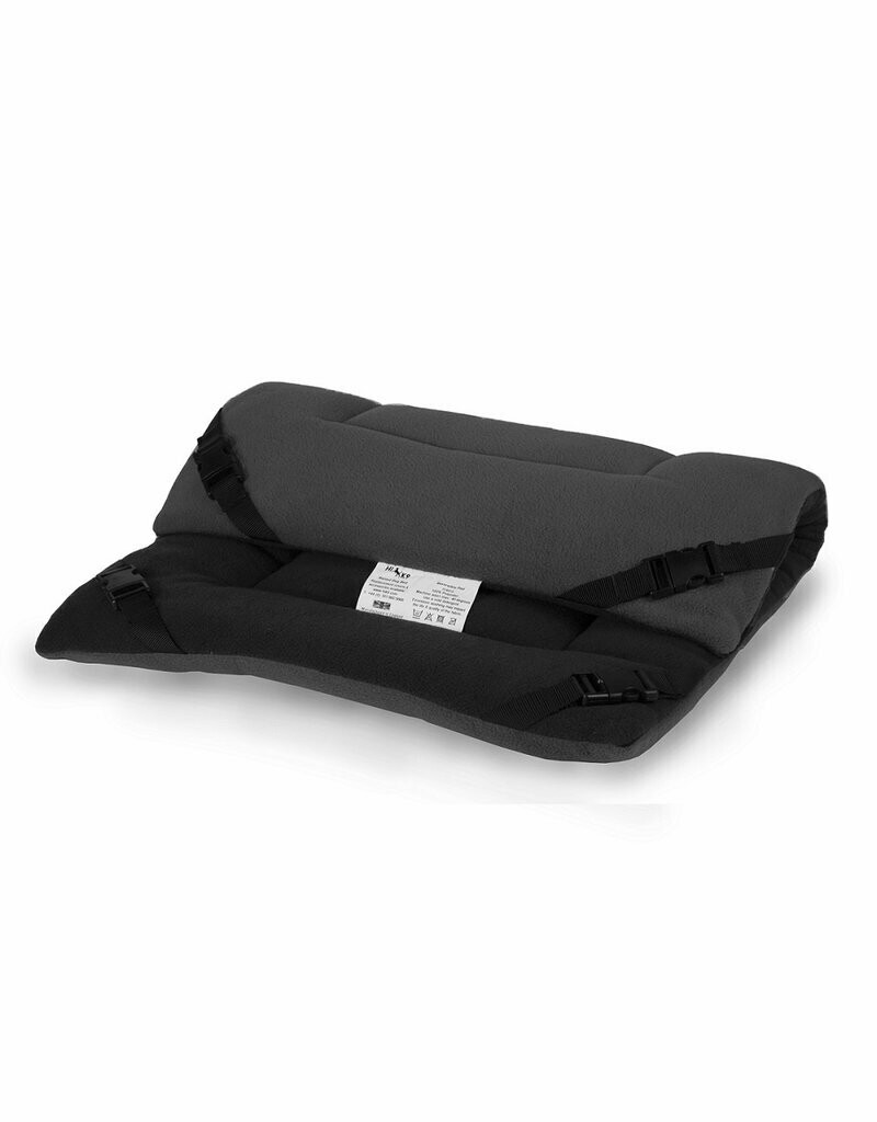 HIK9 omkeerbaar fleecedeken Large, Kleur: Zwart/grijs