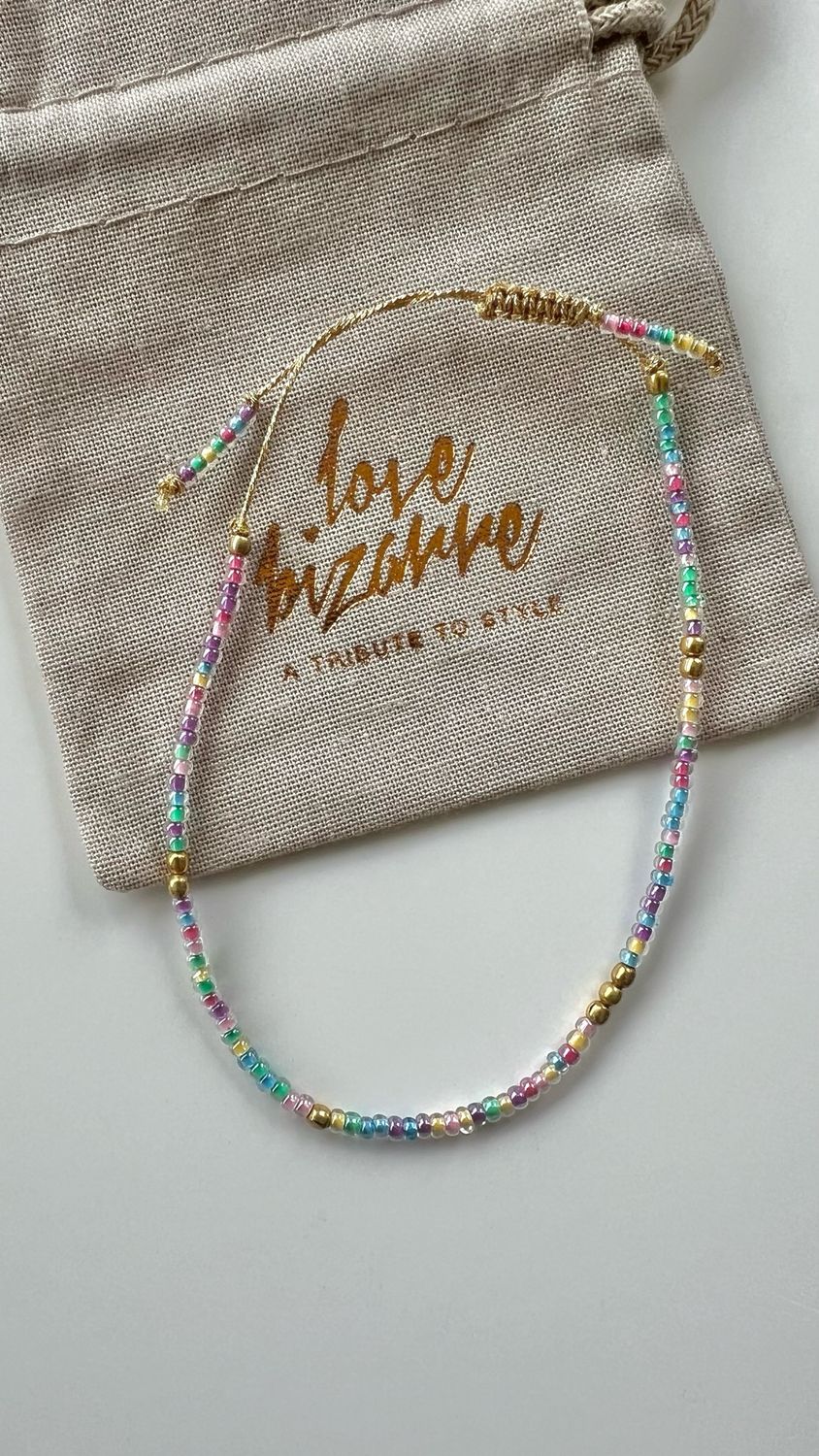 pastel pearls string bracelet