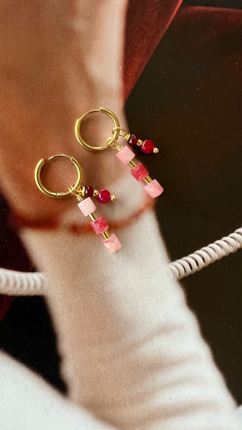 Rosie Gem love earrings