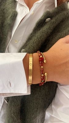 Golden twist cuff