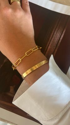 Bold link bracelet