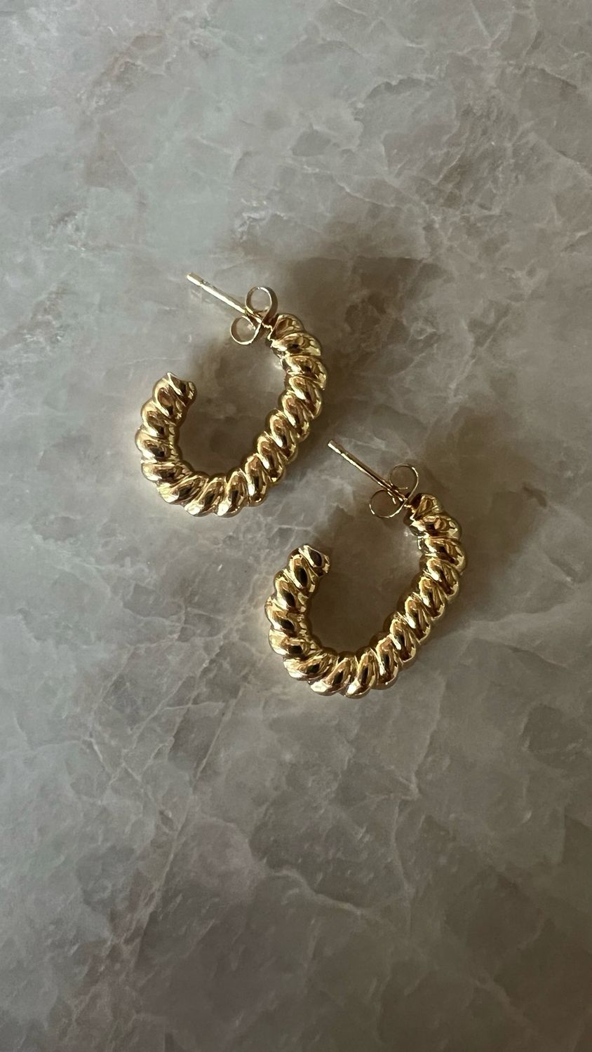 Golden Bead Hoops Golden Bead Hoops