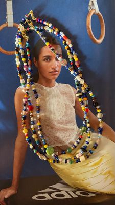 Boho color halsketting