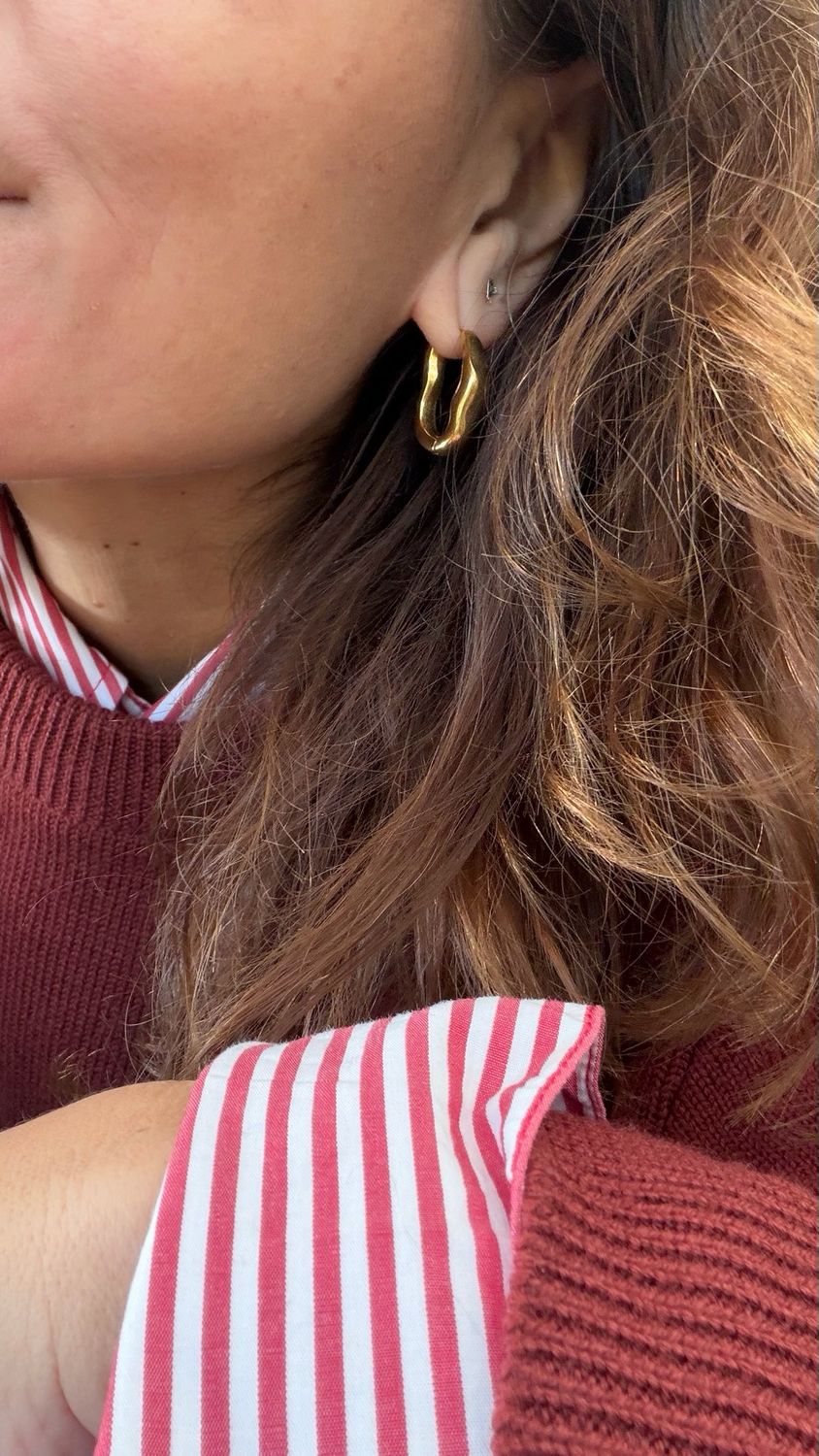  Golden Wave Hoops
