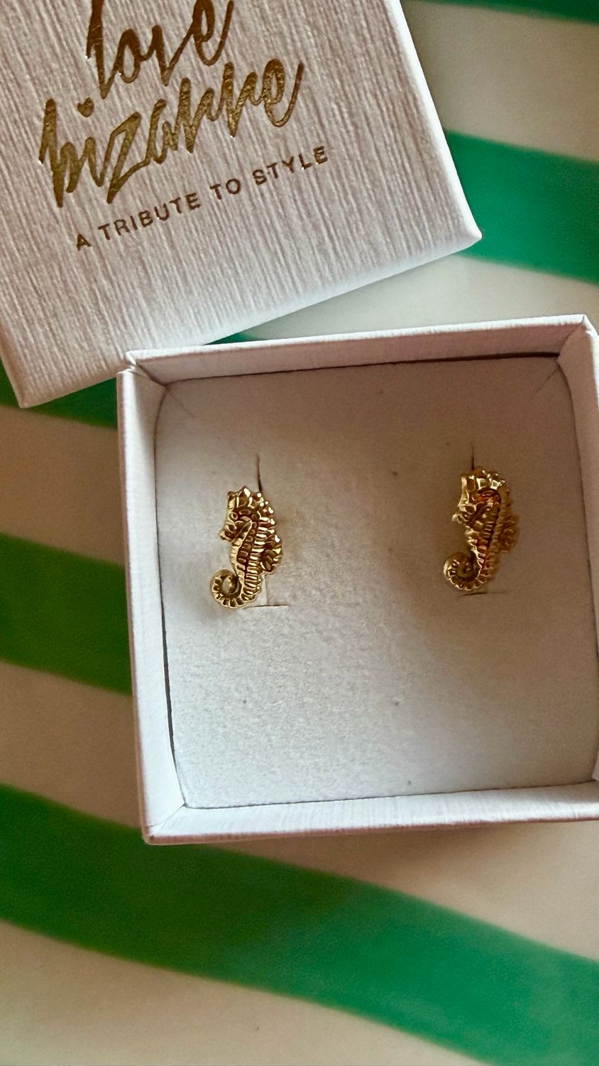 Sea horse studs Sea horse studs