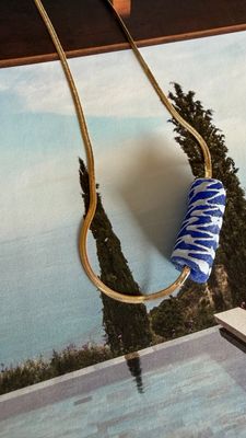 Azure wave necklace