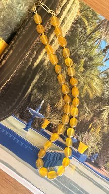 Golden Oasis Agaat Halsketting
