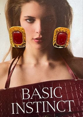 Ruby Statement Earrings