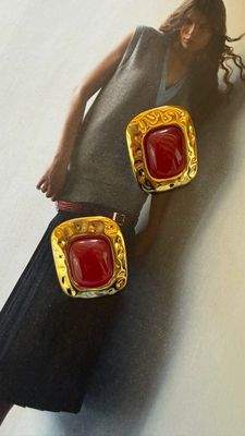 Ruby Statement Earrings