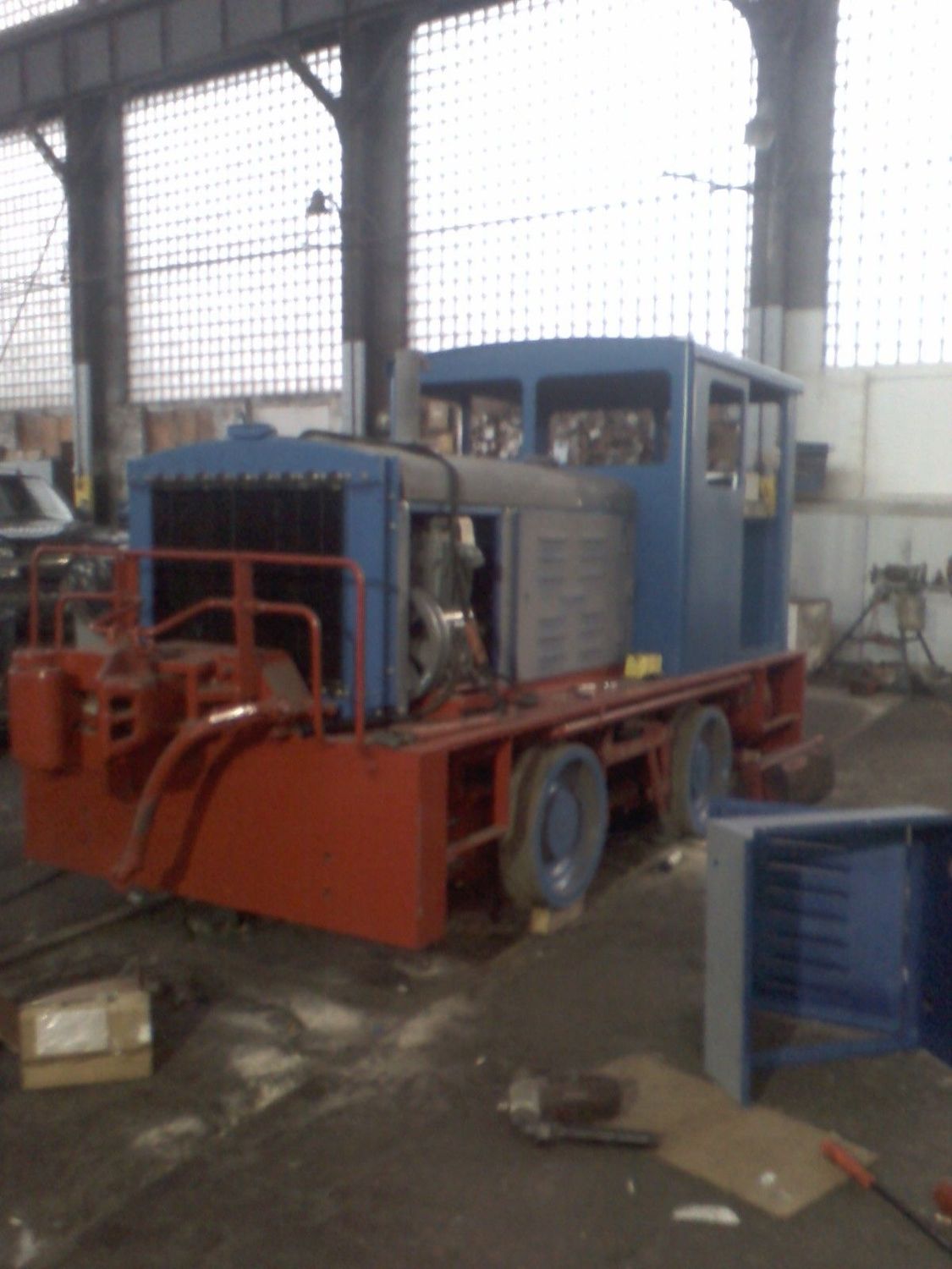 12 ton Plymouth locomotive with new engine installed in 2015