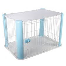 Puppybench klein blauw Puppybench klein blauw