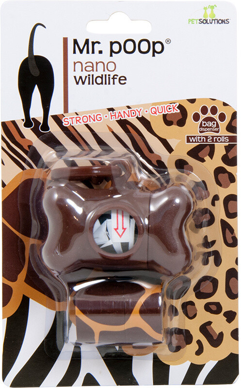Mr Poop Wildlife + distributeur brun