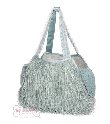 Feather bag bleu + inner bag