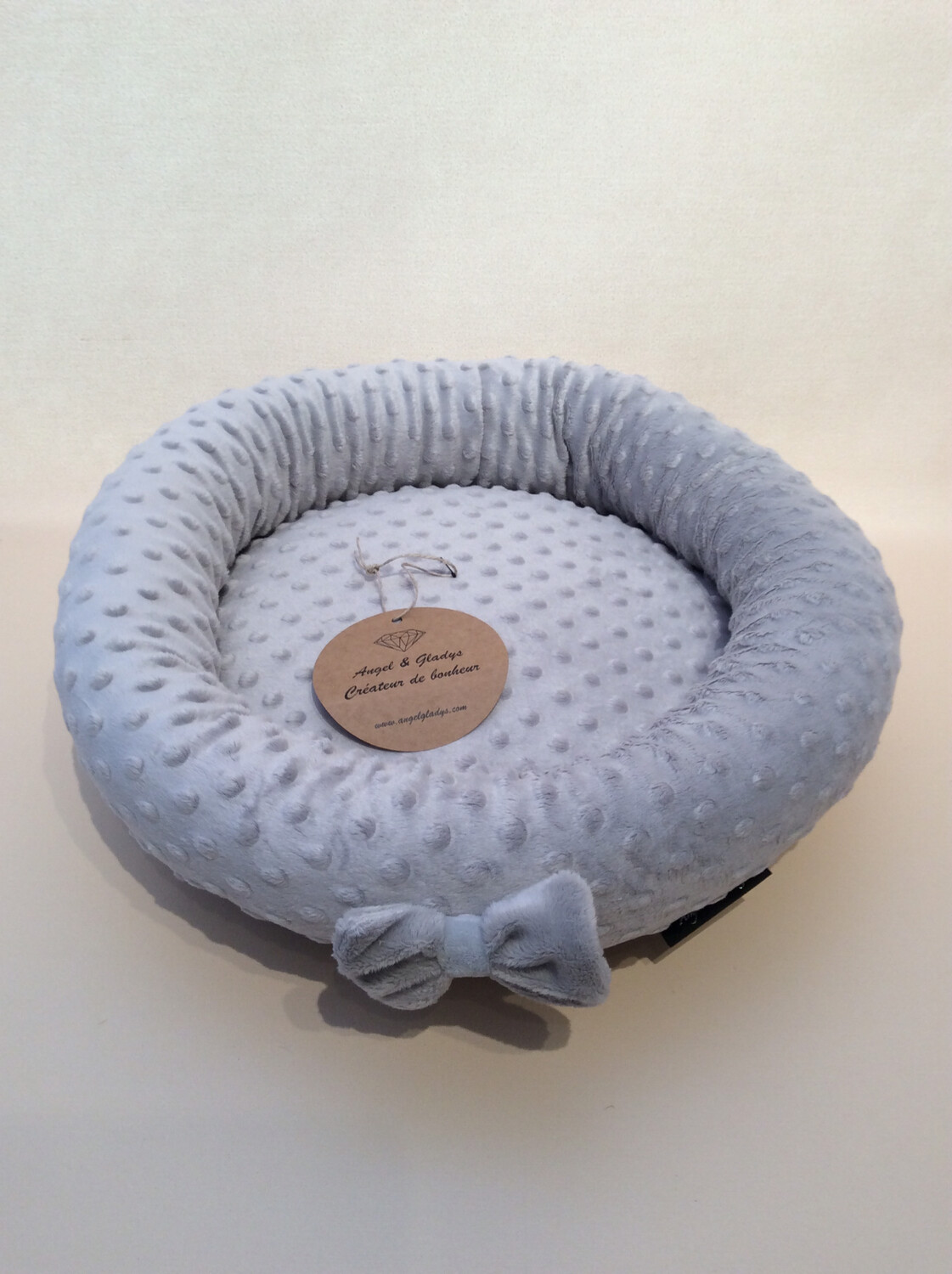 Ronde mand bubbelgrijs Ronde mand bubbelgrijs