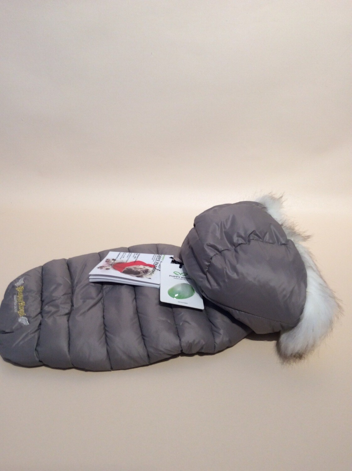 Padding trimmed hood detachable grey Padding trimmed hood detachable grey