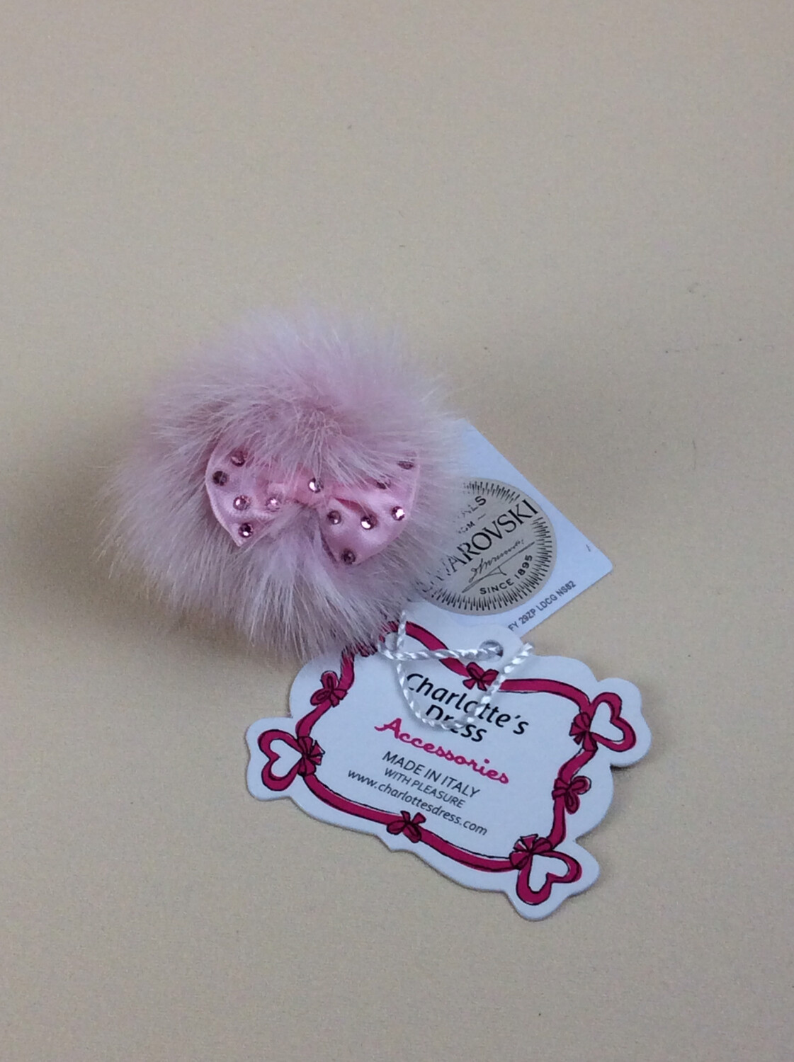 Hairclip Miss bon bon rose Hairclip Miss bon bon rose