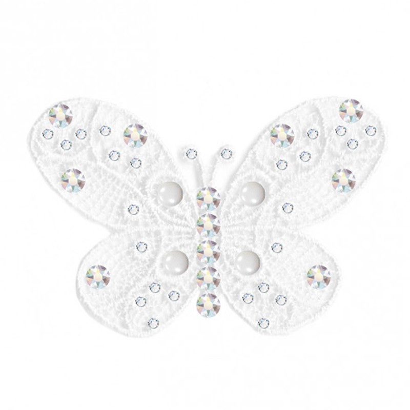 White Butterfly hairclip´