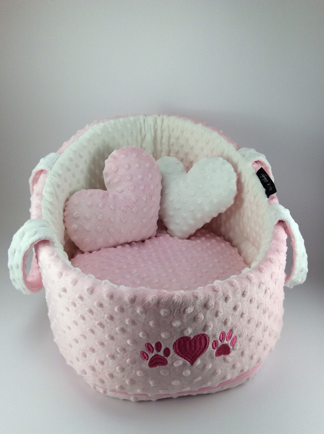 Wieg bubbel roos/wit Wieg bubbel roos/wit