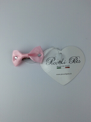 Bow tie pink hair clip