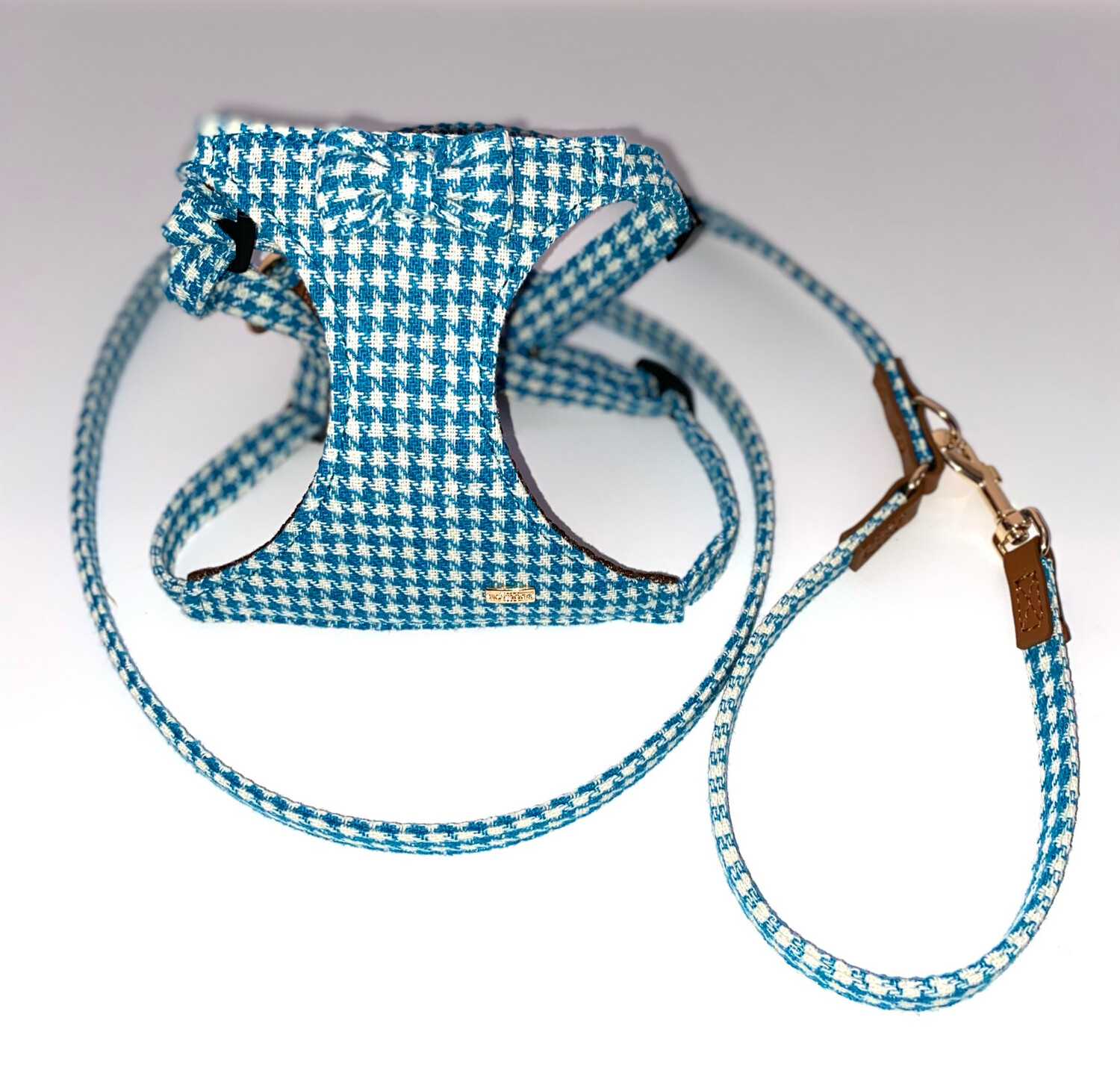 Pepita Turquoise + leash 