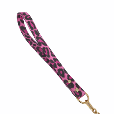 Chain leash leopard bubblegum gold´´