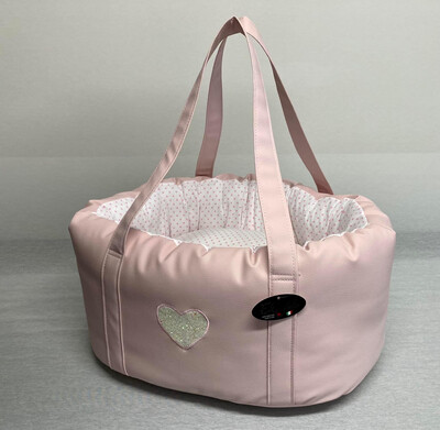 Y-bag pink/cotton hearts´