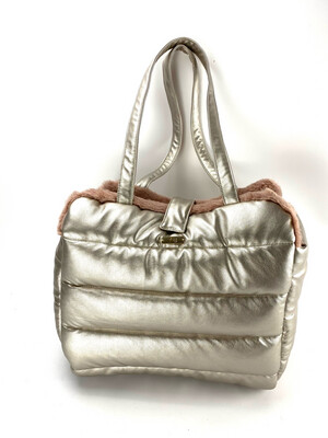 Lux silver/rose bag