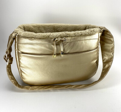 Lux shoulderbag gold/beige