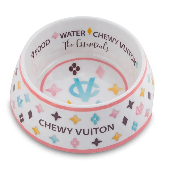 Chewy Vuitton bowl white S