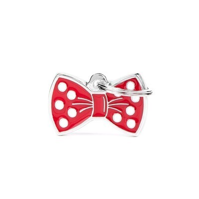Bow tie red ID-tag