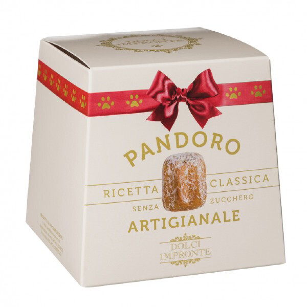 Christmas Pandoro box with coconut 