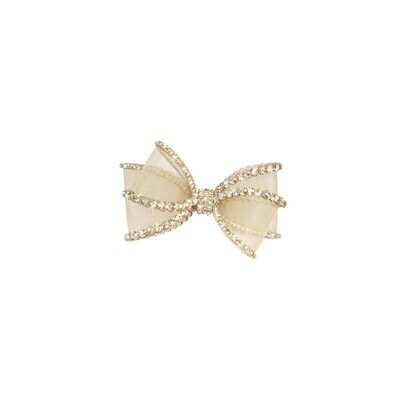 Perfection In A Bow Hairclip Gold
