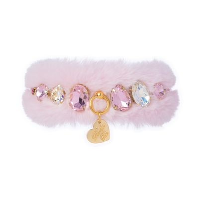 Diamond drops fur pink doré/gold