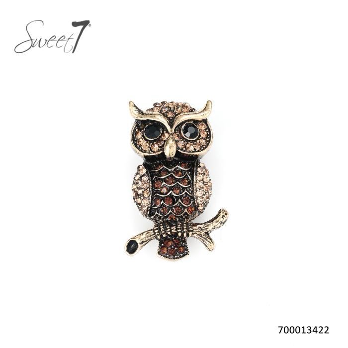 Broche uil goud