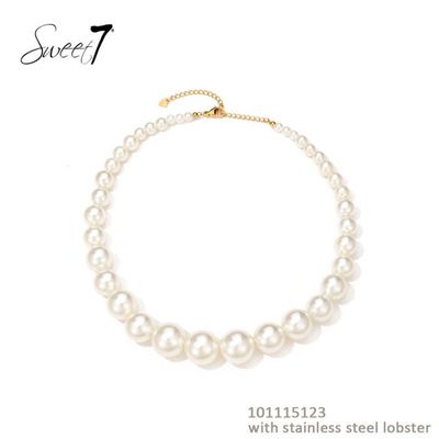 Ketting witte parel .