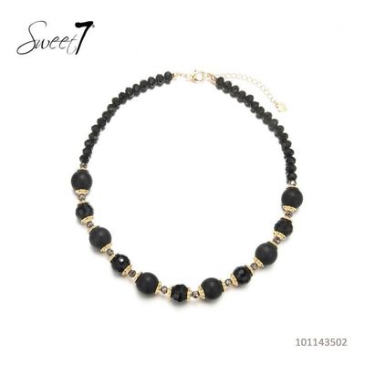Ketting zwarte parels.