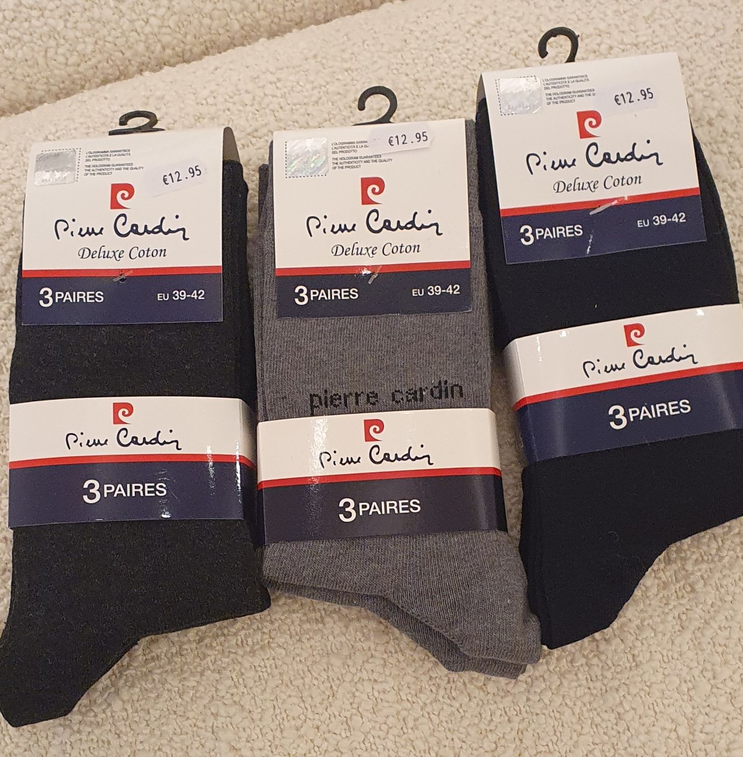 Chaussettes pour hommes Pierre Cardin 3 paires 