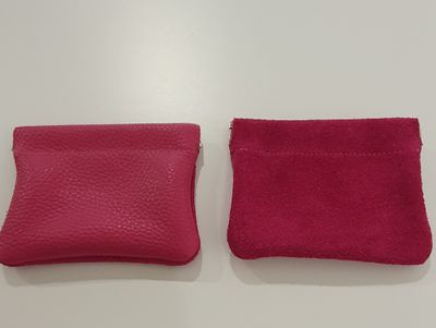 Kleine geldbeugel fuchsia