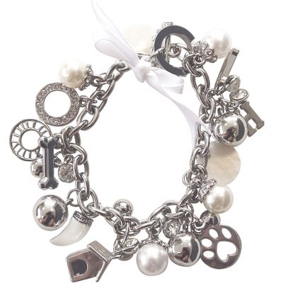 Armband wit/zilver. Armband wit/zilver.