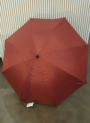 Parapluie avec canne bordeaux