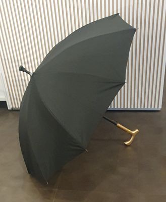 Parapluie avec canne noir/or