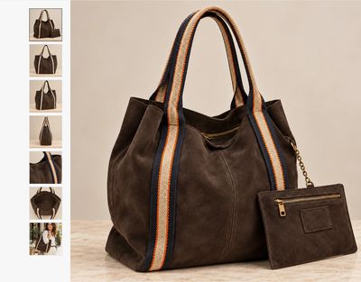 Cabas Riviera Brown suède 