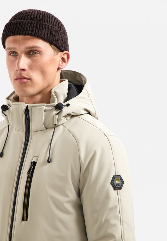 Jacket Short Fit Hooded Softshell Stretch Jacket Short Fit Hooded Softshell Stretch