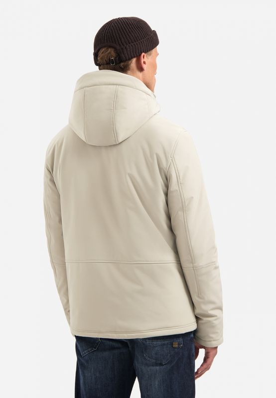 Jacket Short Fit Hooded Softshell Stretch