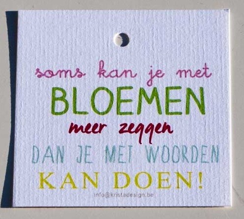 Bloemenkaartje