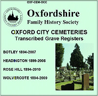 Oxford City Cemetery Grave Registers