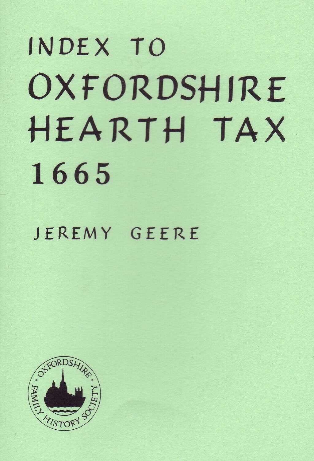 Oxfordshire Hearth Tax 1665
