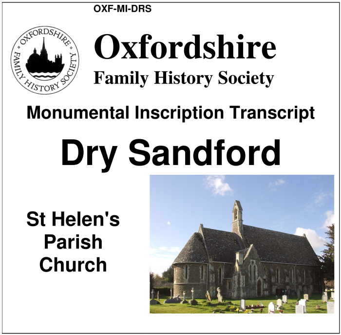 Dry Sandford, St Helen (by download)