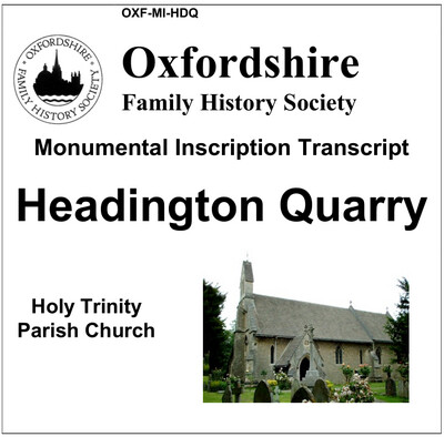 Headington Quarry, Holy Trinity (by download)
