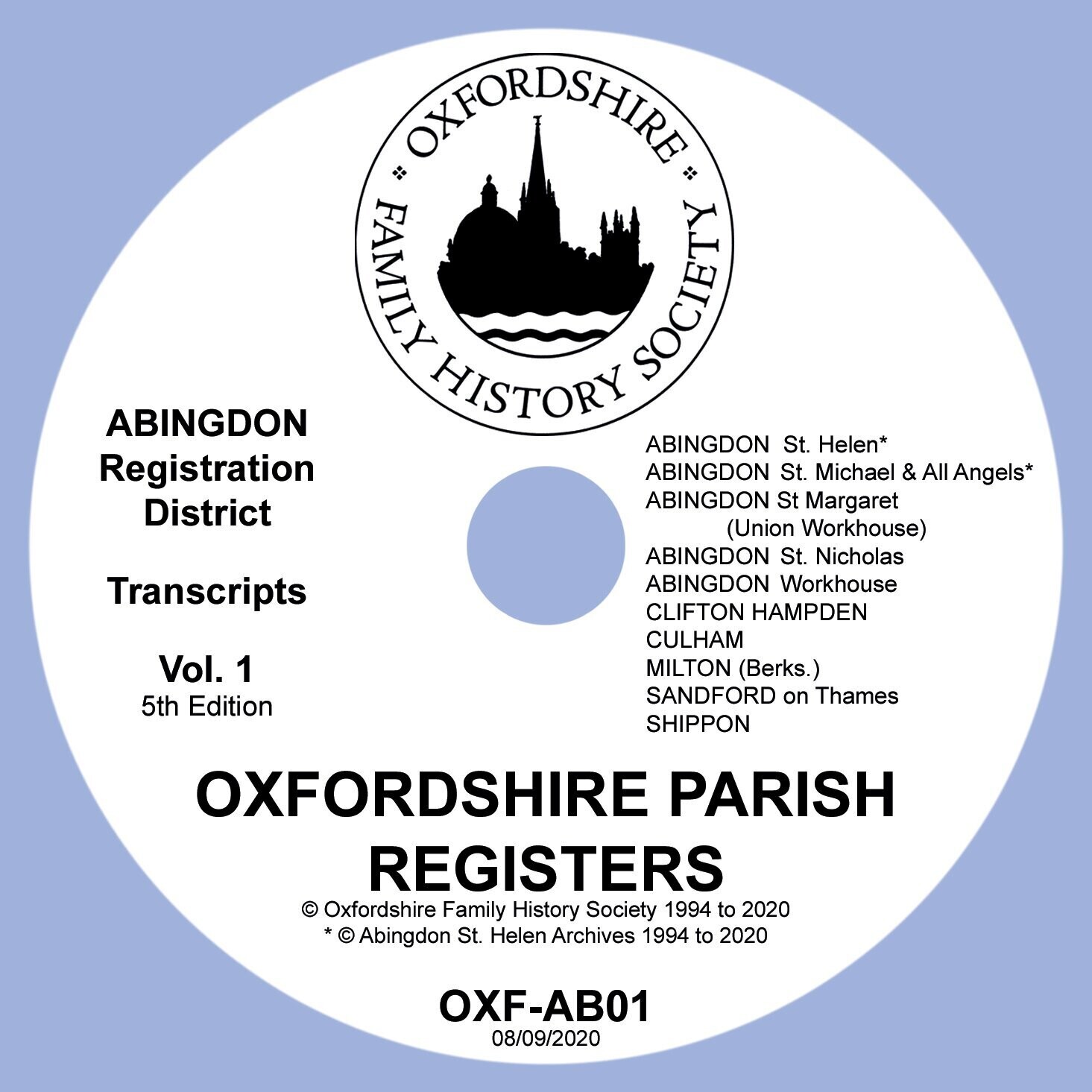 Abingdon Registration District Vol 1 (download)
